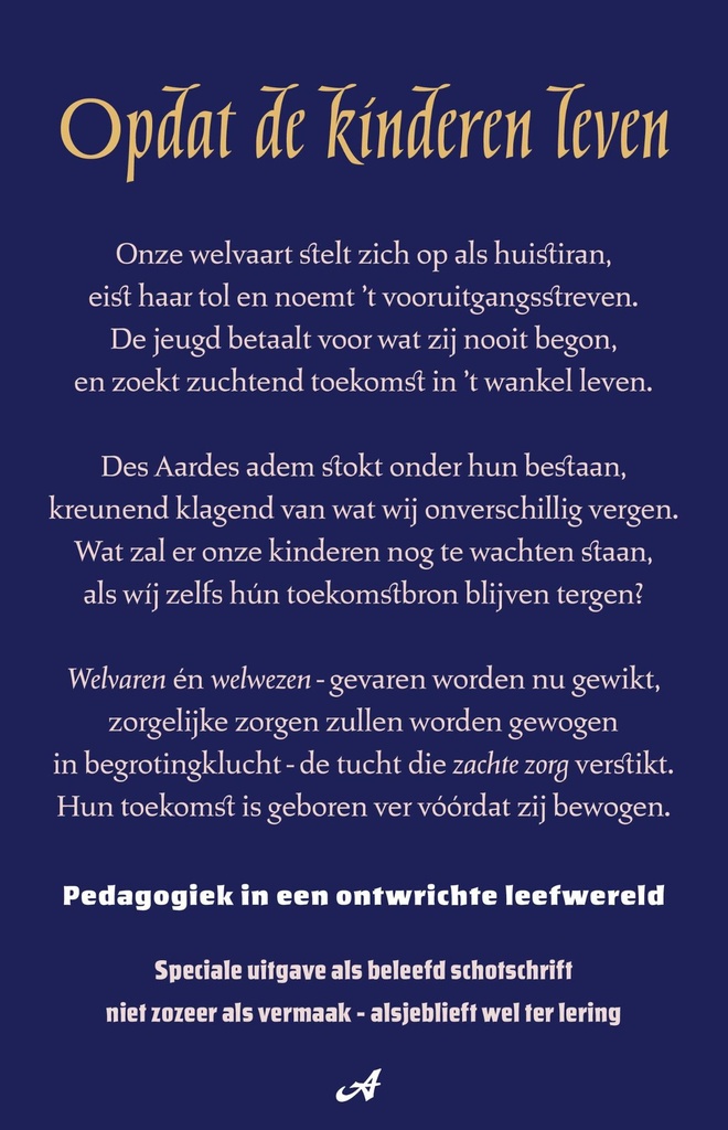 Opdat de kinderen leven